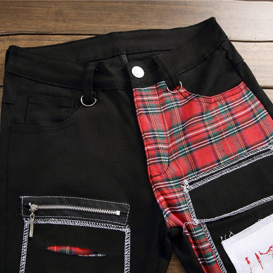 Punk Printed Pants for Men