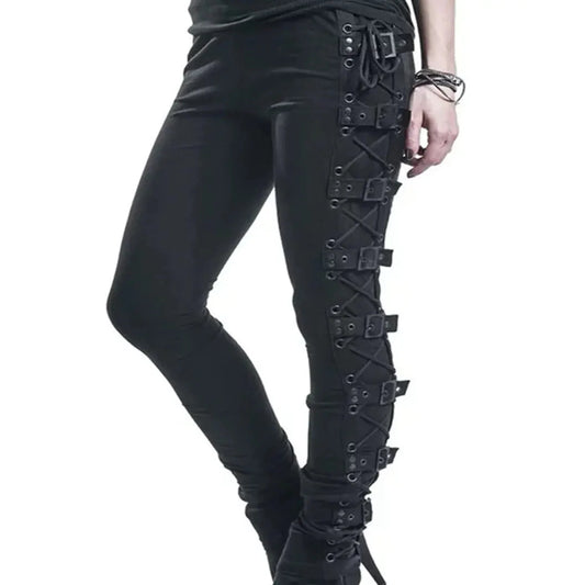 Punk Style Skinny Pants for Women Daylight Burnout Creations
