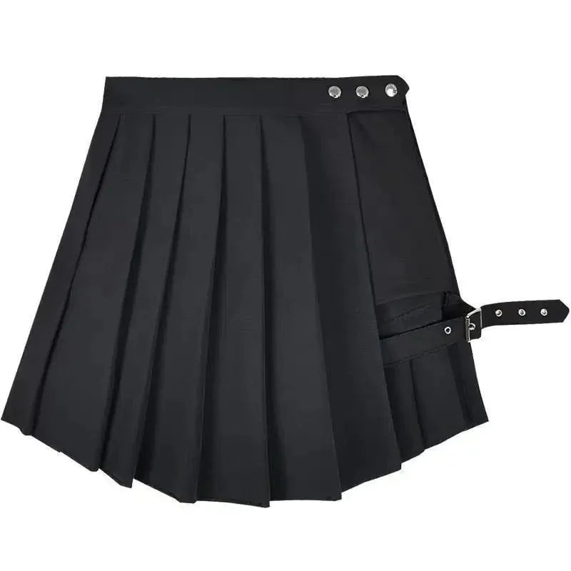 Punk Gothic High Waist Skirt for Women Daylight Burnout Creations