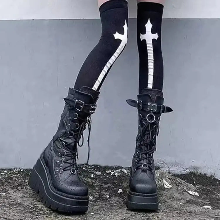 Goth/Punk Style Platform Boots
