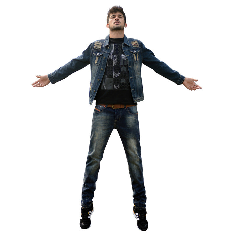 Trendy Slim Men's Denim Clip