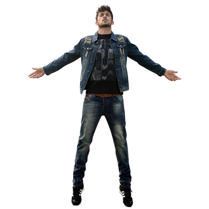 Trendy Slim Men's Denim Clip