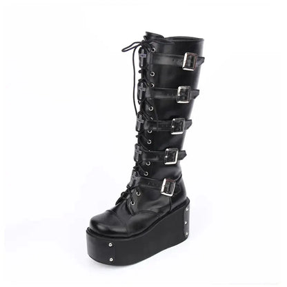 PUNK High-Top Platform Boots for Women 7008 Daylight Burnout Creations