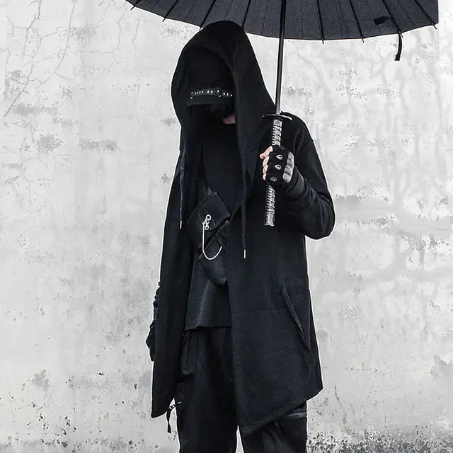 Anime/Punk Hooded Trench Coat Daylight Burnout Creations