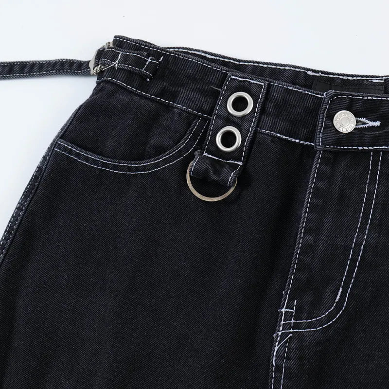 Punk Rock Cargo Jeans Men
