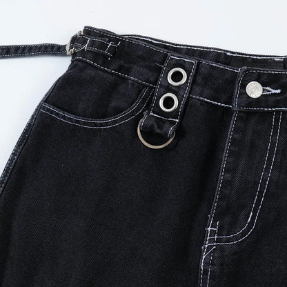 Punk Rock Cargo Jeans Men