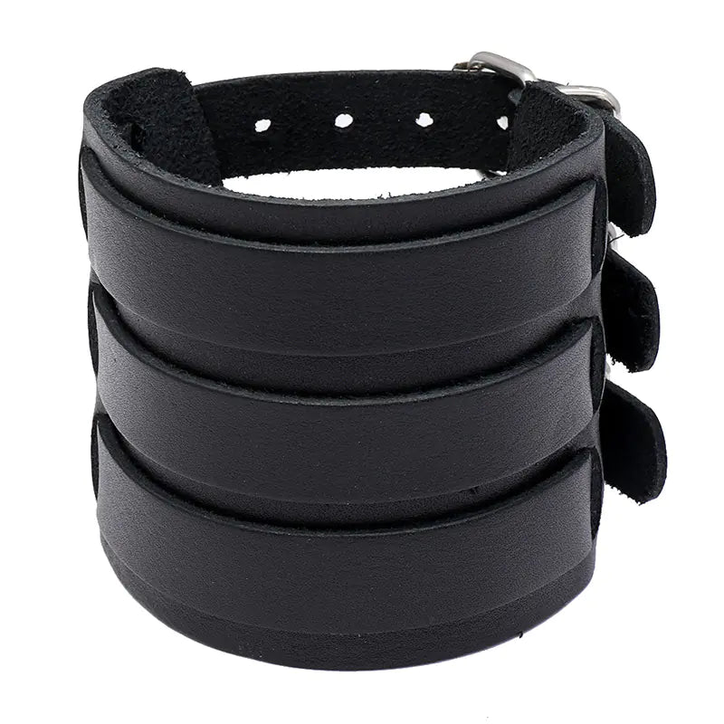 Leather Bracelet - Three strap style