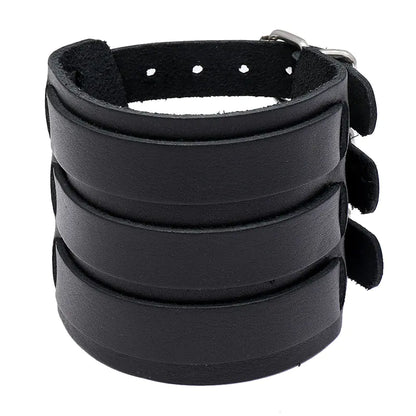 Leather Bracelet - Three strap style