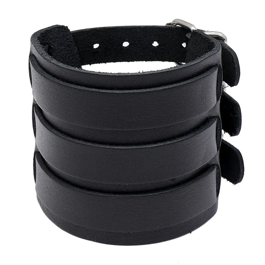 Leather Bracelet - Three strap style