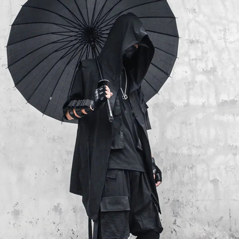 Anime/Punk Hooded Trench Coat Daylight Burnout Creations