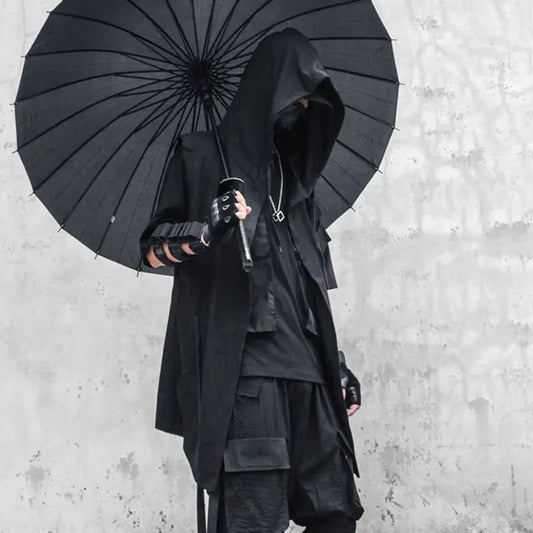 Anime/Punk Hooded Trench Coat Daylight Burnout Creations