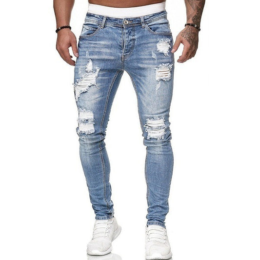 Shredded Denim Trousers