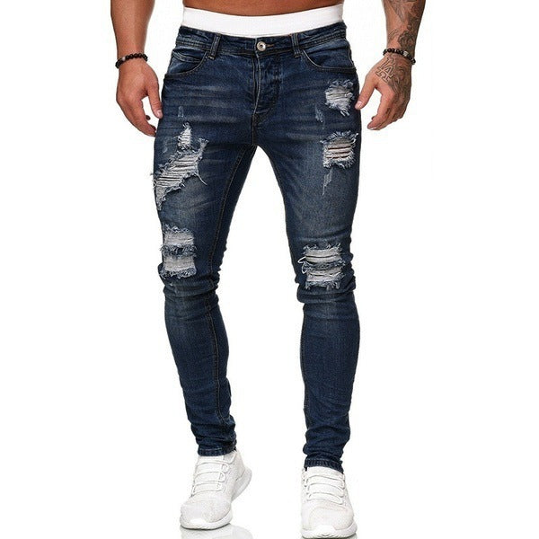 Shredded Denim Trousers