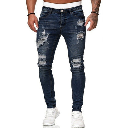 Shredded Denim Trousers