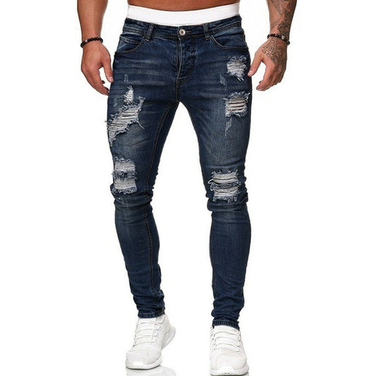 Shredded Denim Trousers