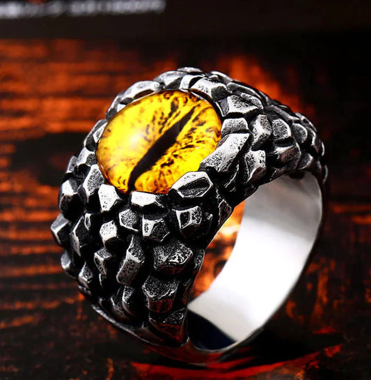 Beier Stylish Punk Skull Eye Ring for Men Daylight Burnout Creations