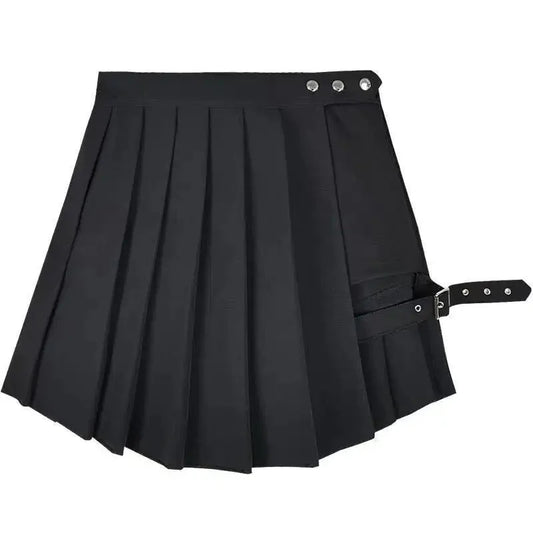 Punk Gothic High Waist Skirt for Women Daylight Burnout Creations