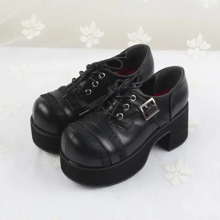 2020 Retro Japanese Punk Thick-Soled Women's Shoes Daylight Burnout Creations