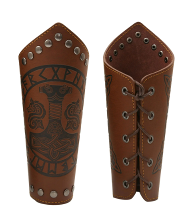 Leather Viking Bracers