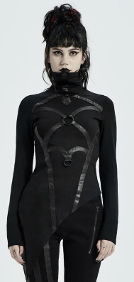 Women's High Neck Gothic tunic