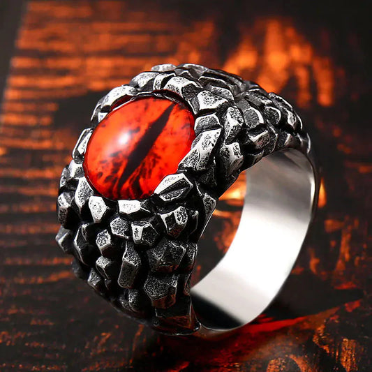 Beier Stylish Punk Skull Eye Ring for Men Daylight Burnout Creations