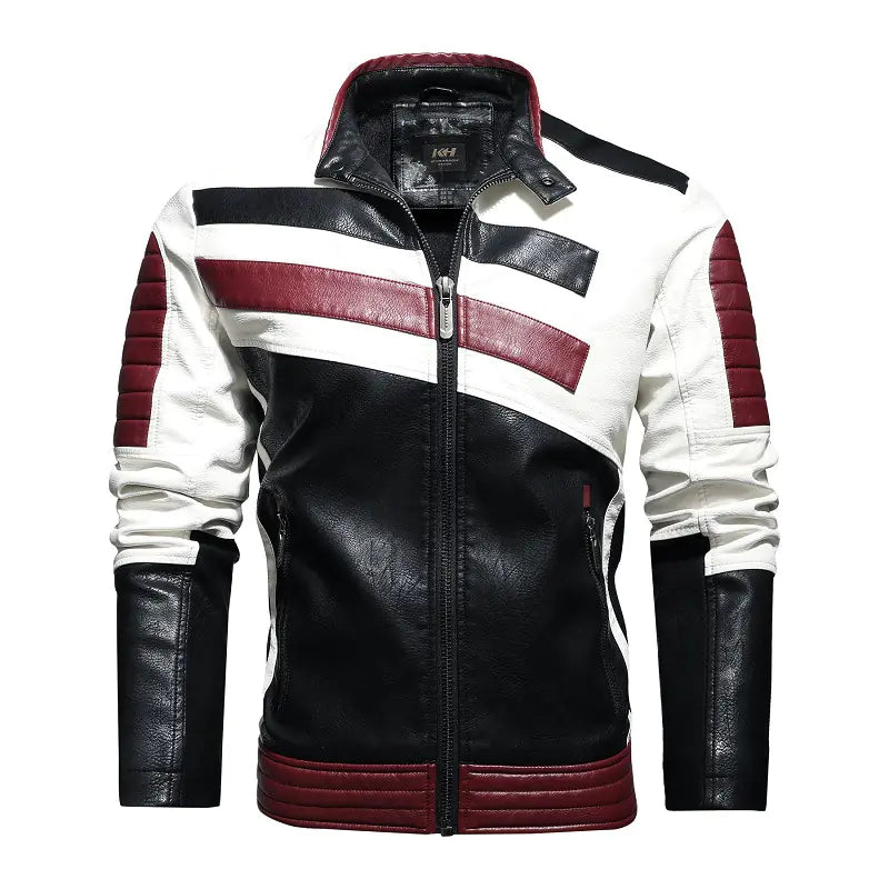 Men's Leather Biker Jacket