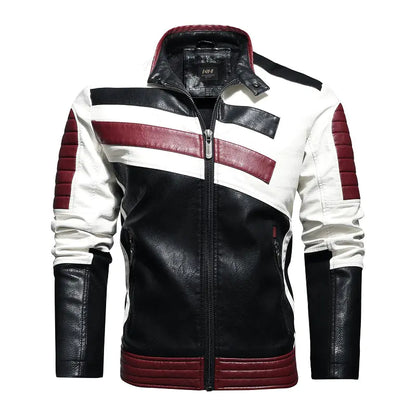 Men's Leather Biker Jacket