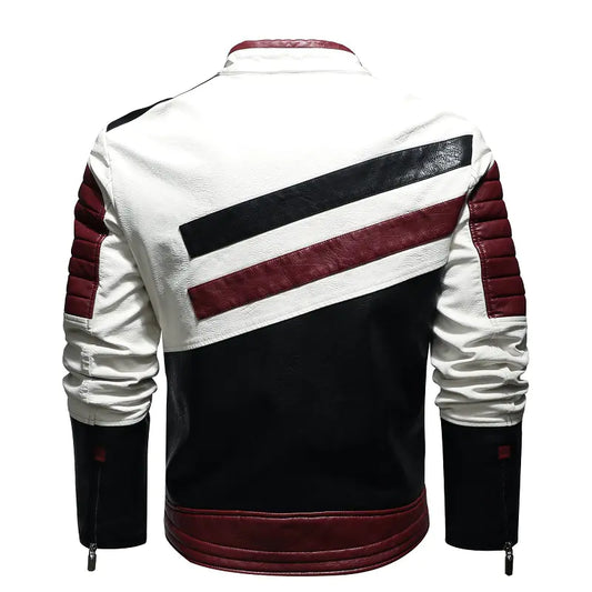 Men's Leather Biker Jacket
