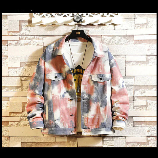 Tie Dye Denim Jacket Daylight Burnout Creations