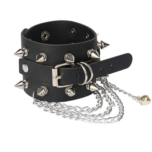 Vintage Rivet Punk Multi-Chain Bracelet