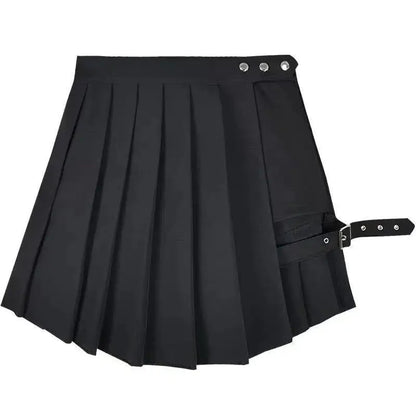 Punk Gothic High Waist Skirt for Women Daylight Burnout Creations
