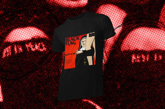 Vintage Style Black Flag Slip it in Tee