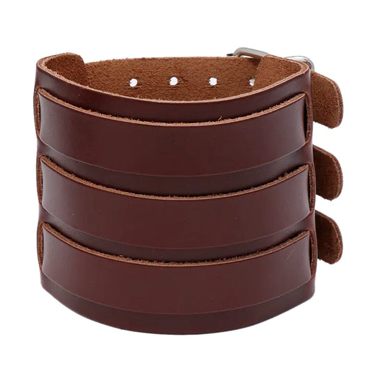 Leather Bracelet - Three strap style