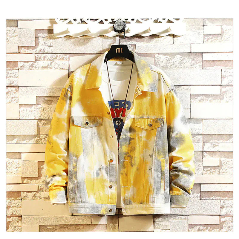 Tie Dye Denim Jacket Daylight Burnout Creations