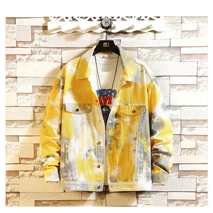 Tie Dye Denim Jacket Daylight Burnout Creations
